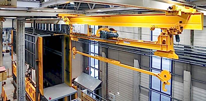 Automatic Crane Systems - Hot Dip Galvanizing | ANI METAL Automatic Crane Systems