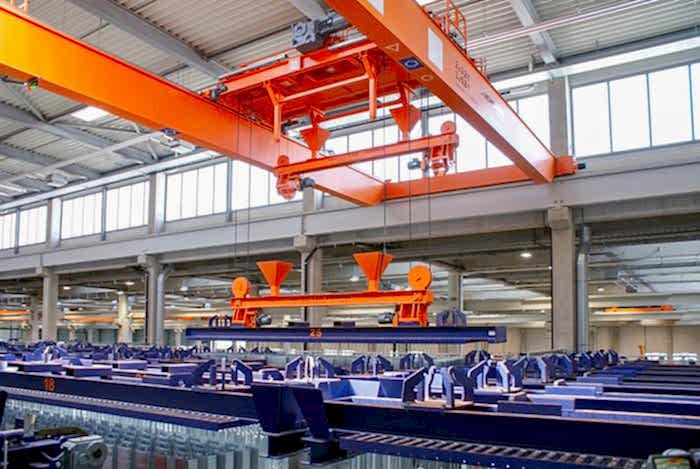 Automatic Crane Systems - Hot Dip Galvanizing | ANI METAL Automatic Crane Systems
